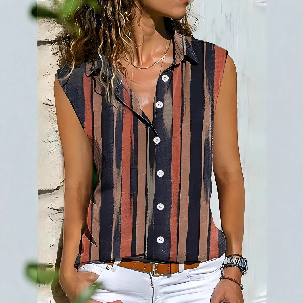 Cool Women's Fashion Printed Button Clothes Cardigans