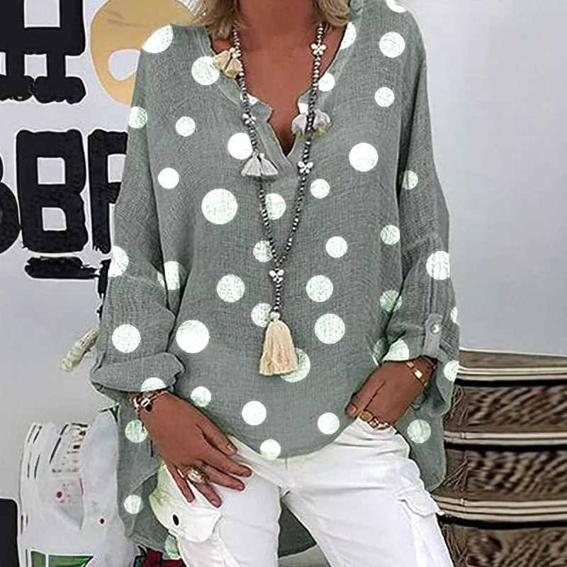 Women's Summer Fashion High Sense Loose Shirt Blouse