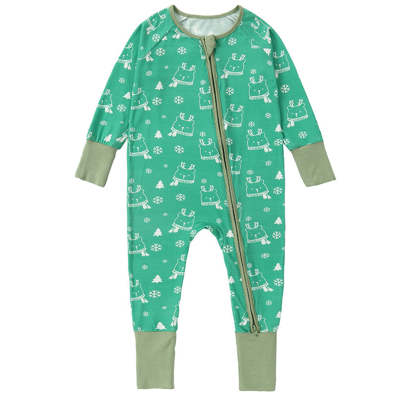 Bamboo Fiber Long-sleeved Jumpsuit Born Bag Clutch Jumpsuit, Climbing Suit