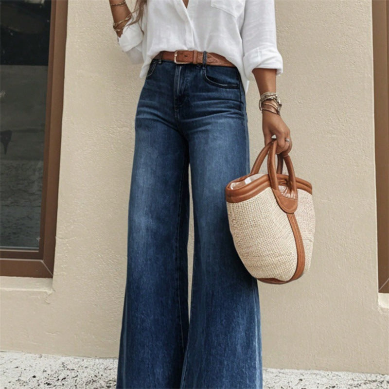 Women's American Bell-bottoms Stretch Loose High Waist Slimming Women's Jeans