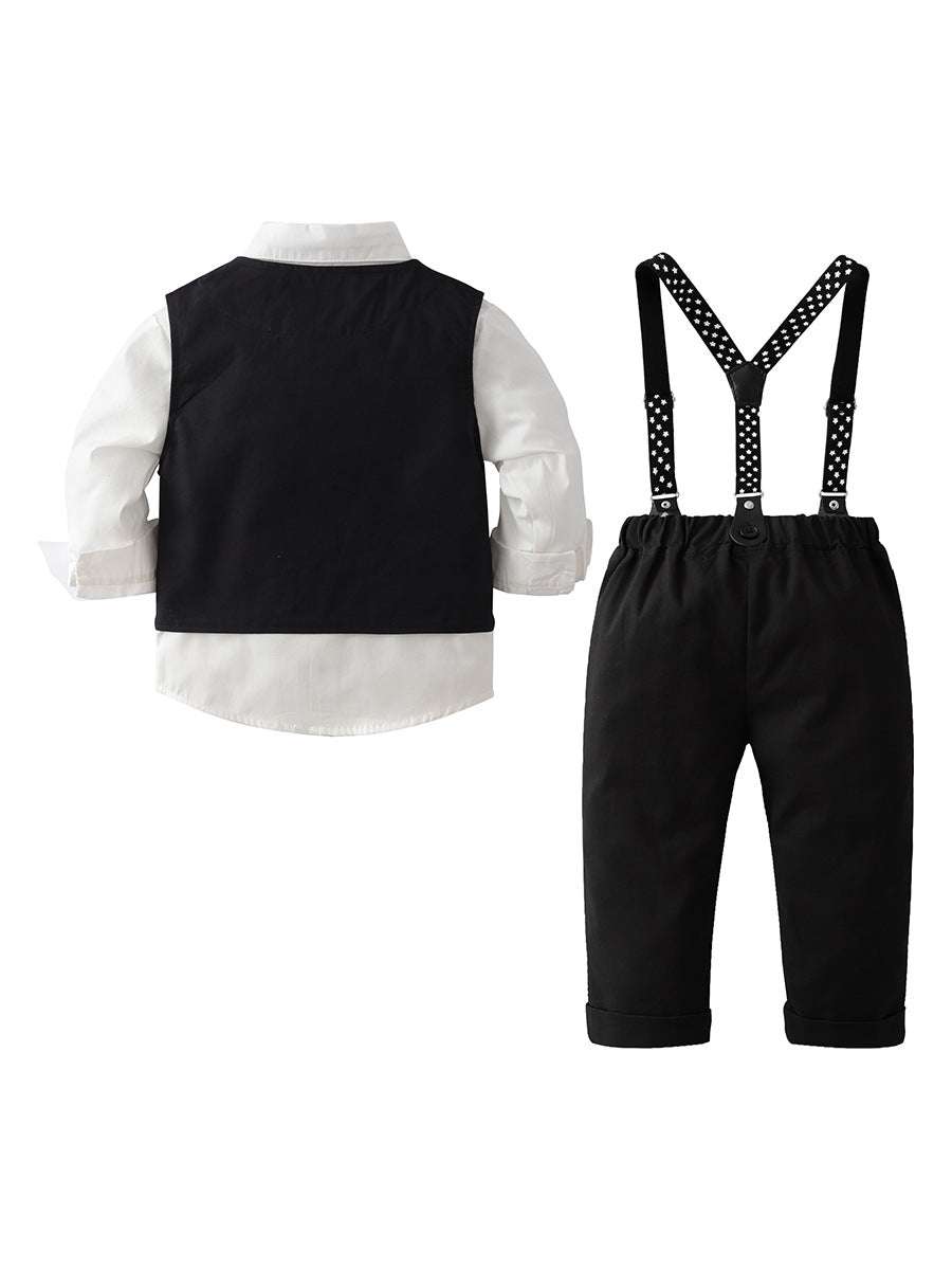 Children's Overalls Clothes British Gentleman Dress Boys Autumn Children's Suit