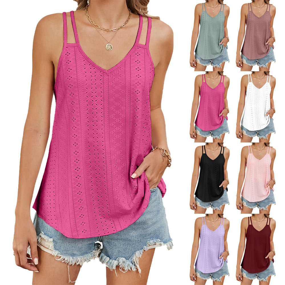 Versatile Women's Solid Color Base Camisole Small Vest/suspenders/tube Top