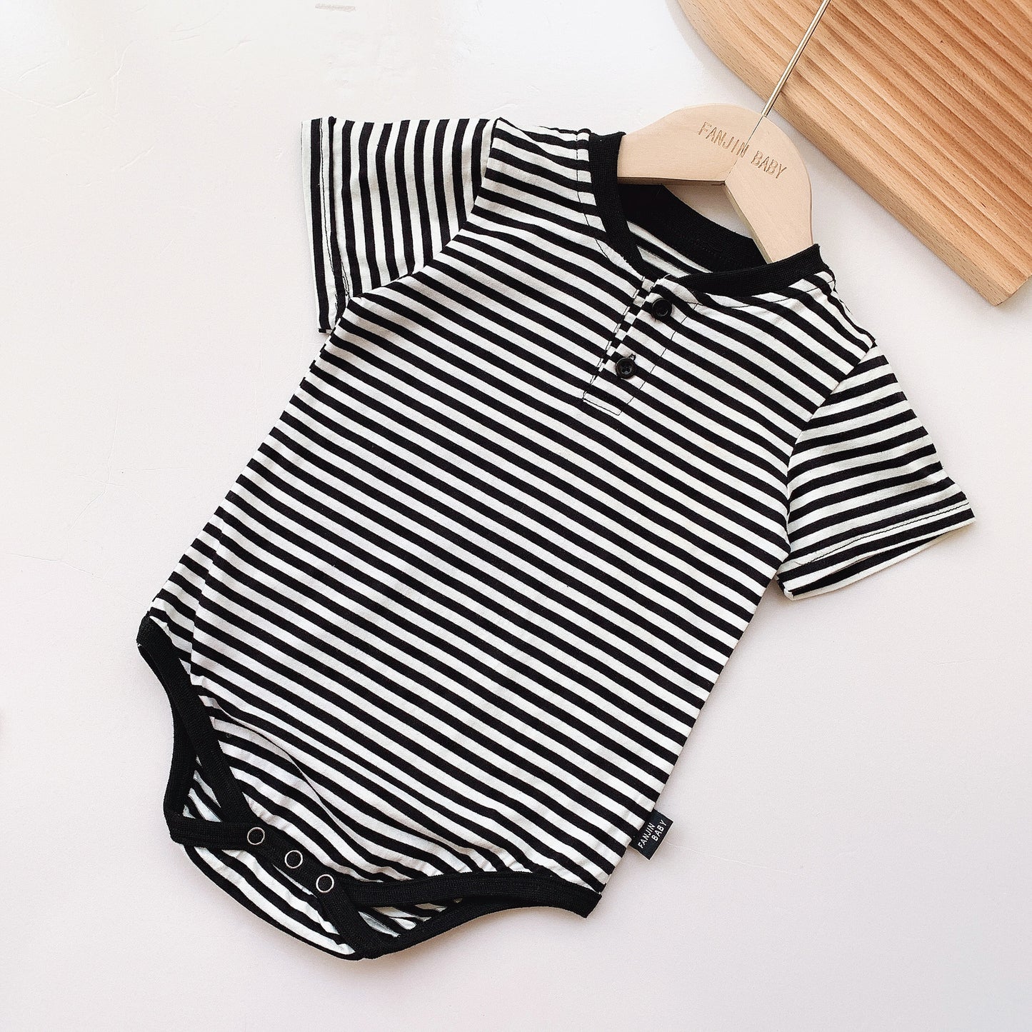 Women's & Men's Short Sleeve Triangle Rompers Born Summer Striped Jumpsuit, Climbing Suit