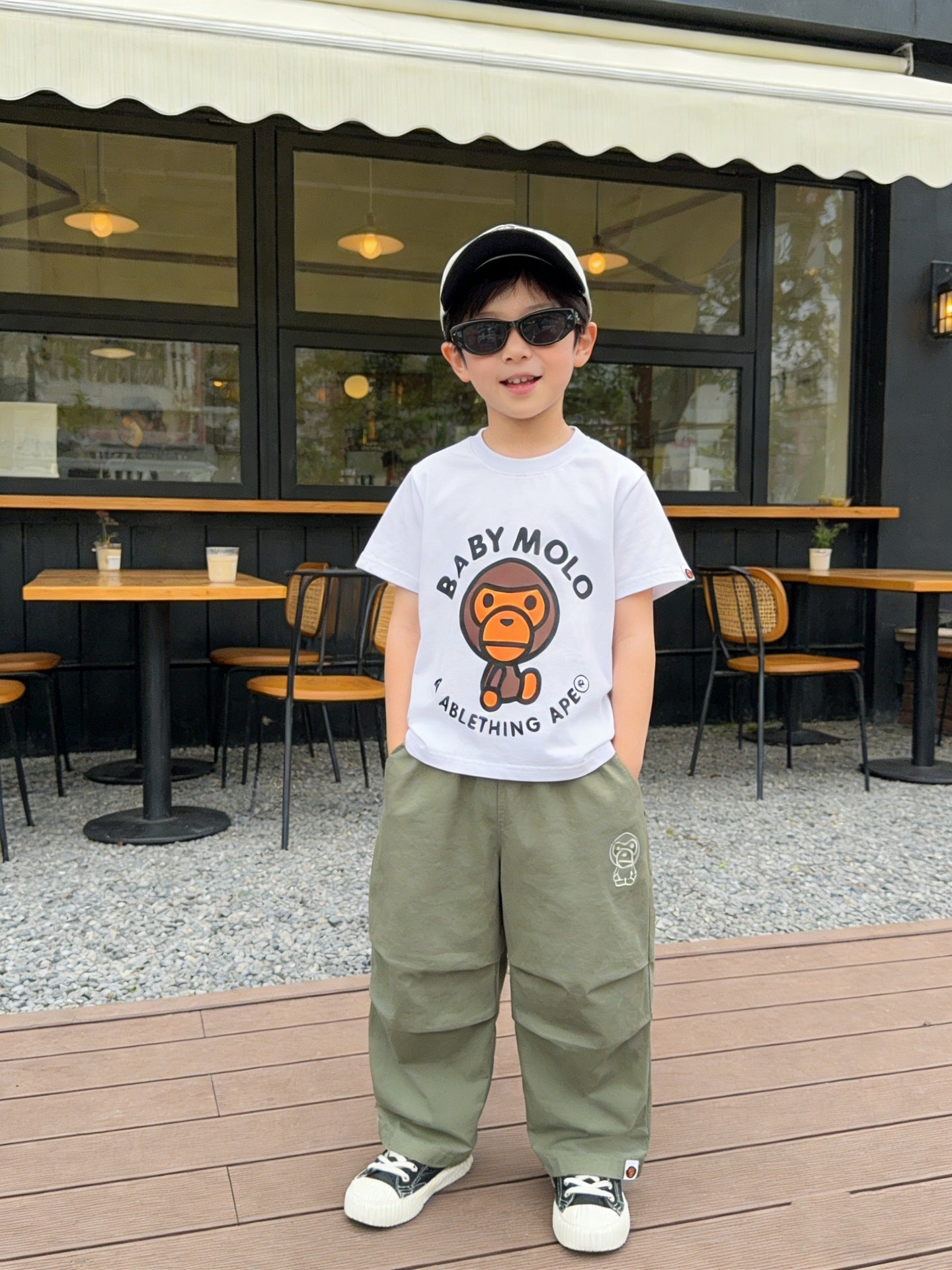 Children's Summer Korean Style Western Boys Short Sleeve Printing Children's T-shirt