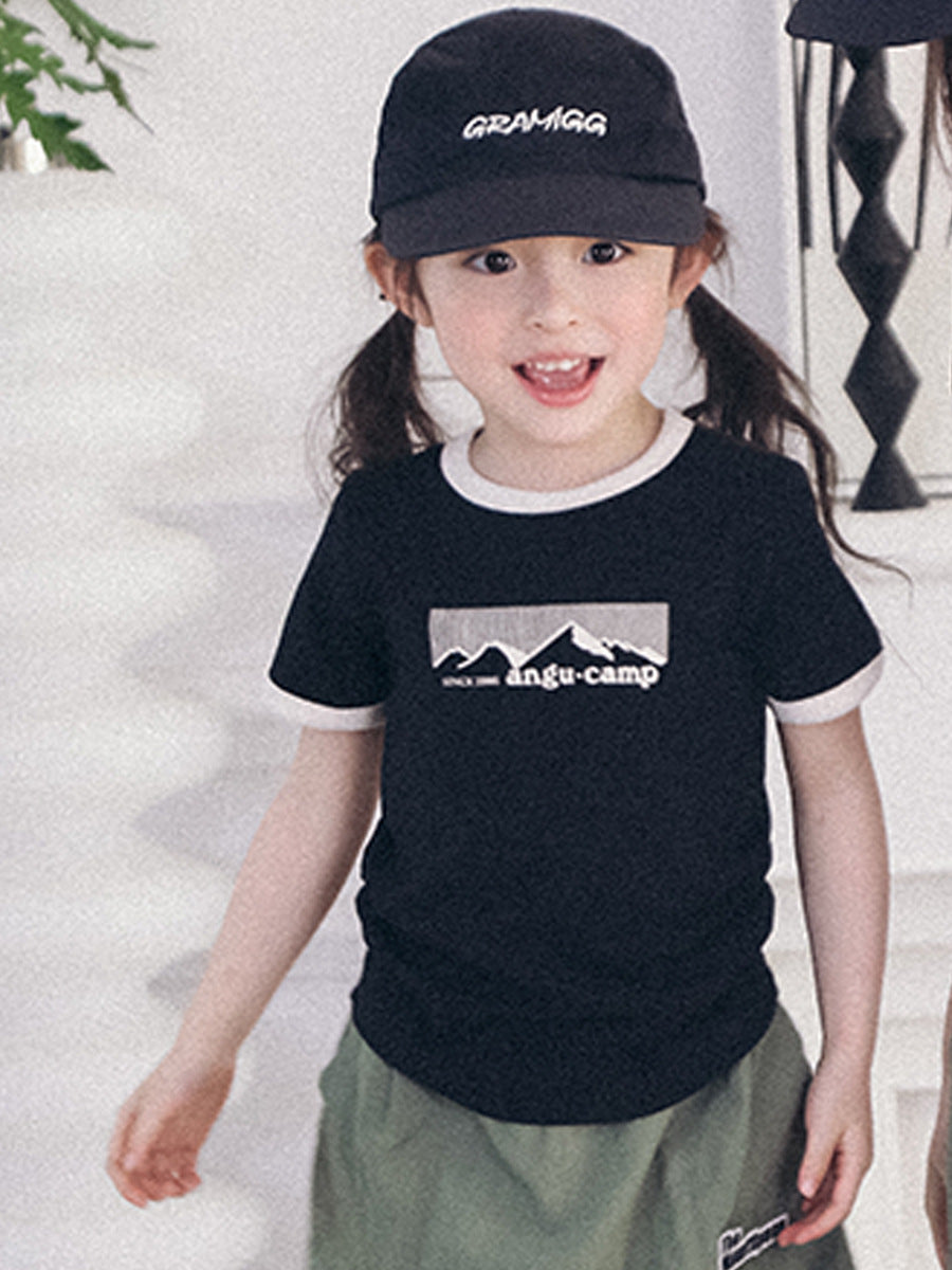 Children's Short-sleeved Clothing Slim Fit Peplum Top Children's T-shirt