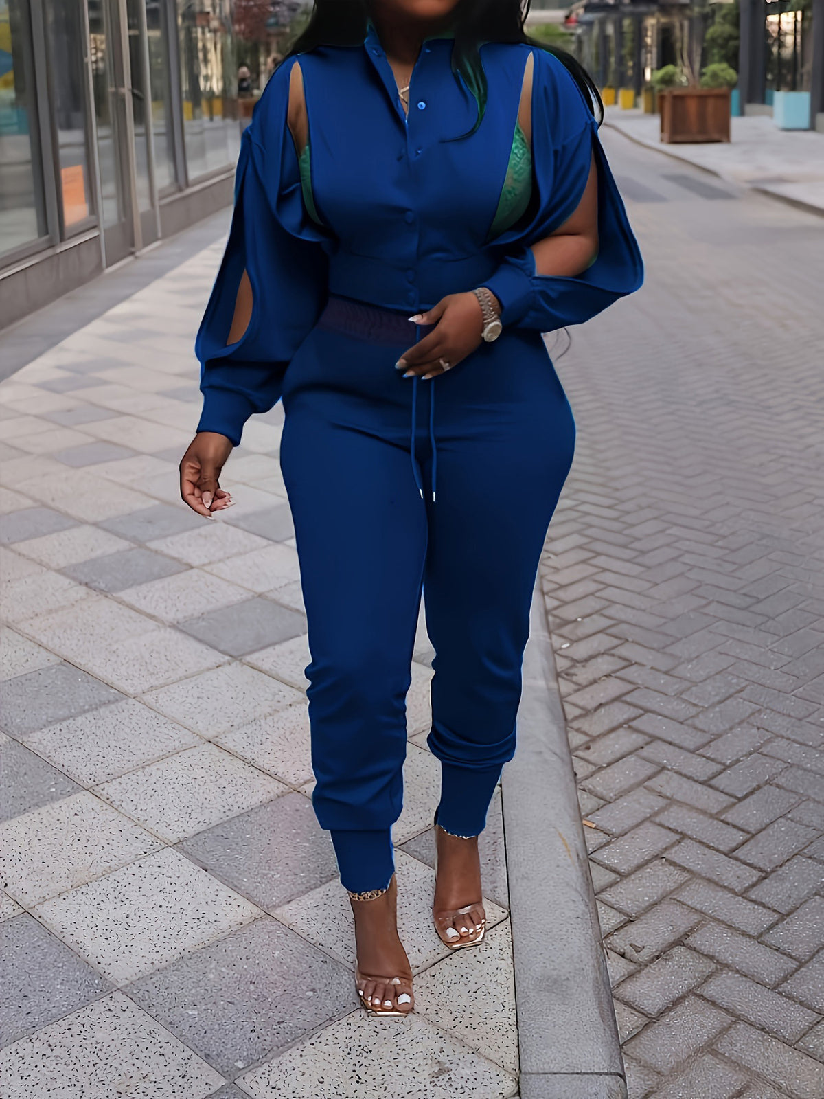 Fashion Beautiful Graceful Comfortable Women's Personality Fashion Casual Suit