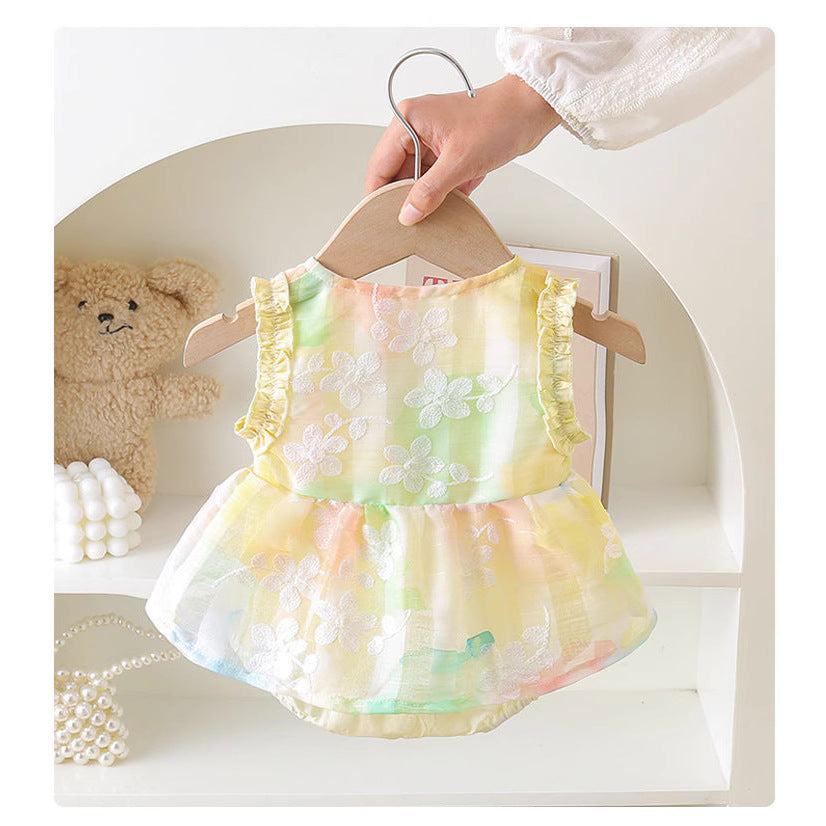 Sleeveless Thin Jumpsuit Triangle Rompers Princess Super Cute Western Style Jumpsuit, Climbing Suit