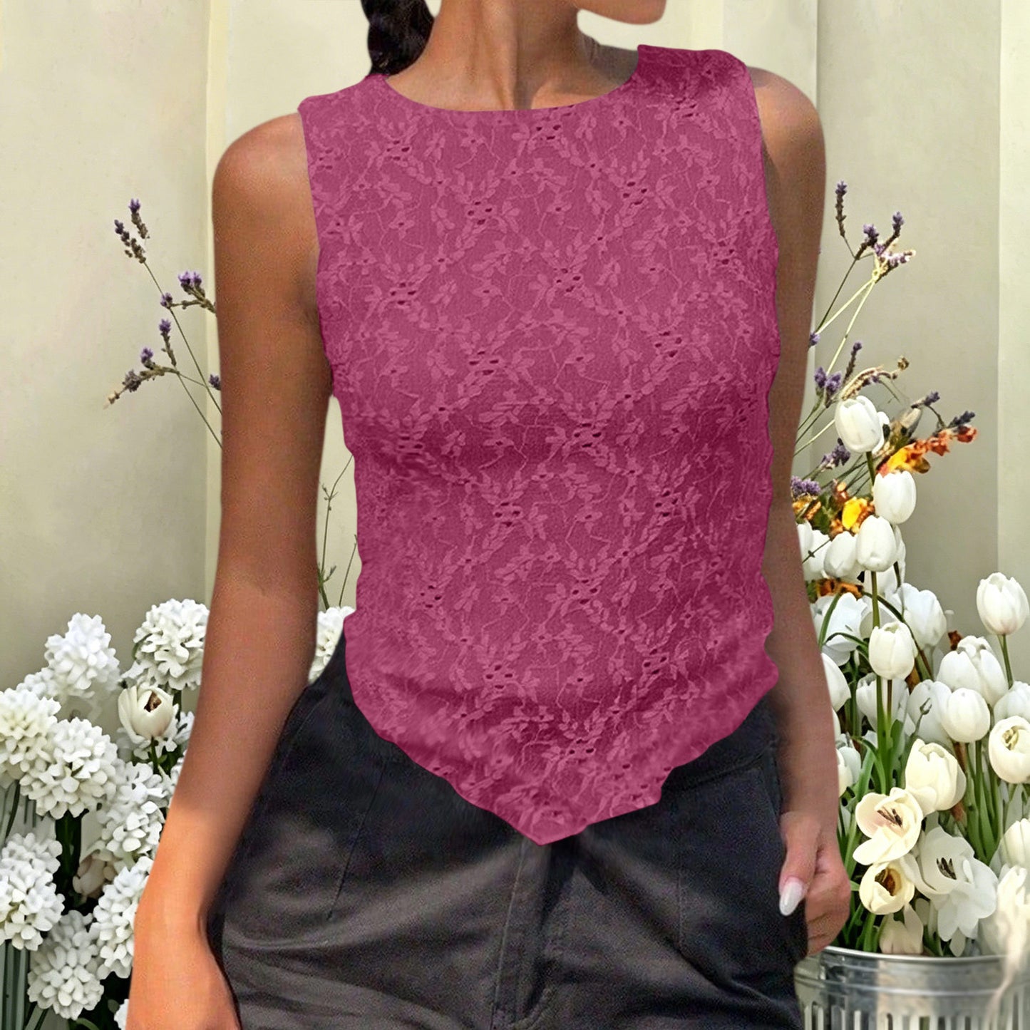Explosion Independent Summer Elegant Fashion Lace Vests