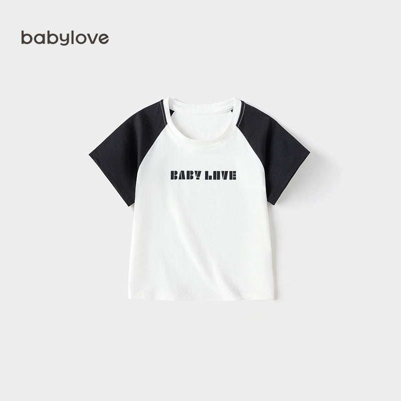 Collection Summer Short Sleeve Infant Cotton Modal Top Going Out Children's T-shirt