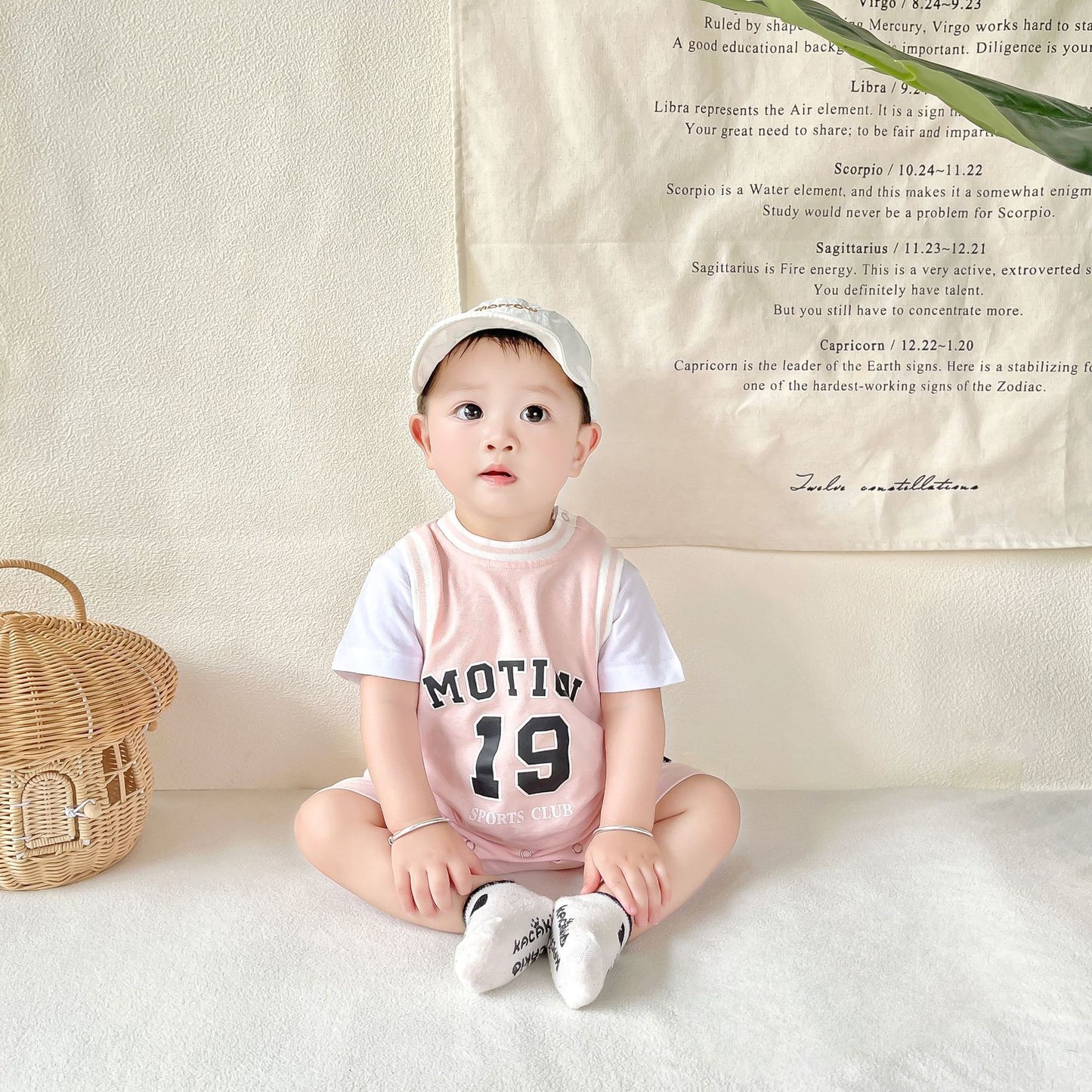 Women's & Men's Infant Rompers Summer Fake Two-piece Design Basketball Romper Going Jumpsuit, Climbing Suit