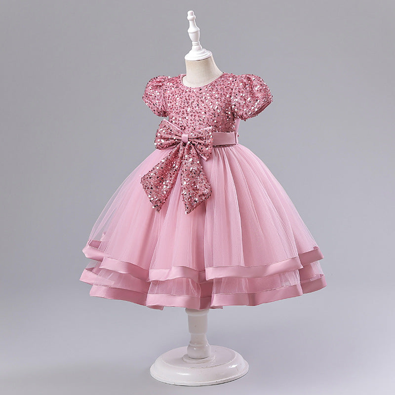 Children's Gown Catwalk Wedding Princess Pettiskirt Children's Dress