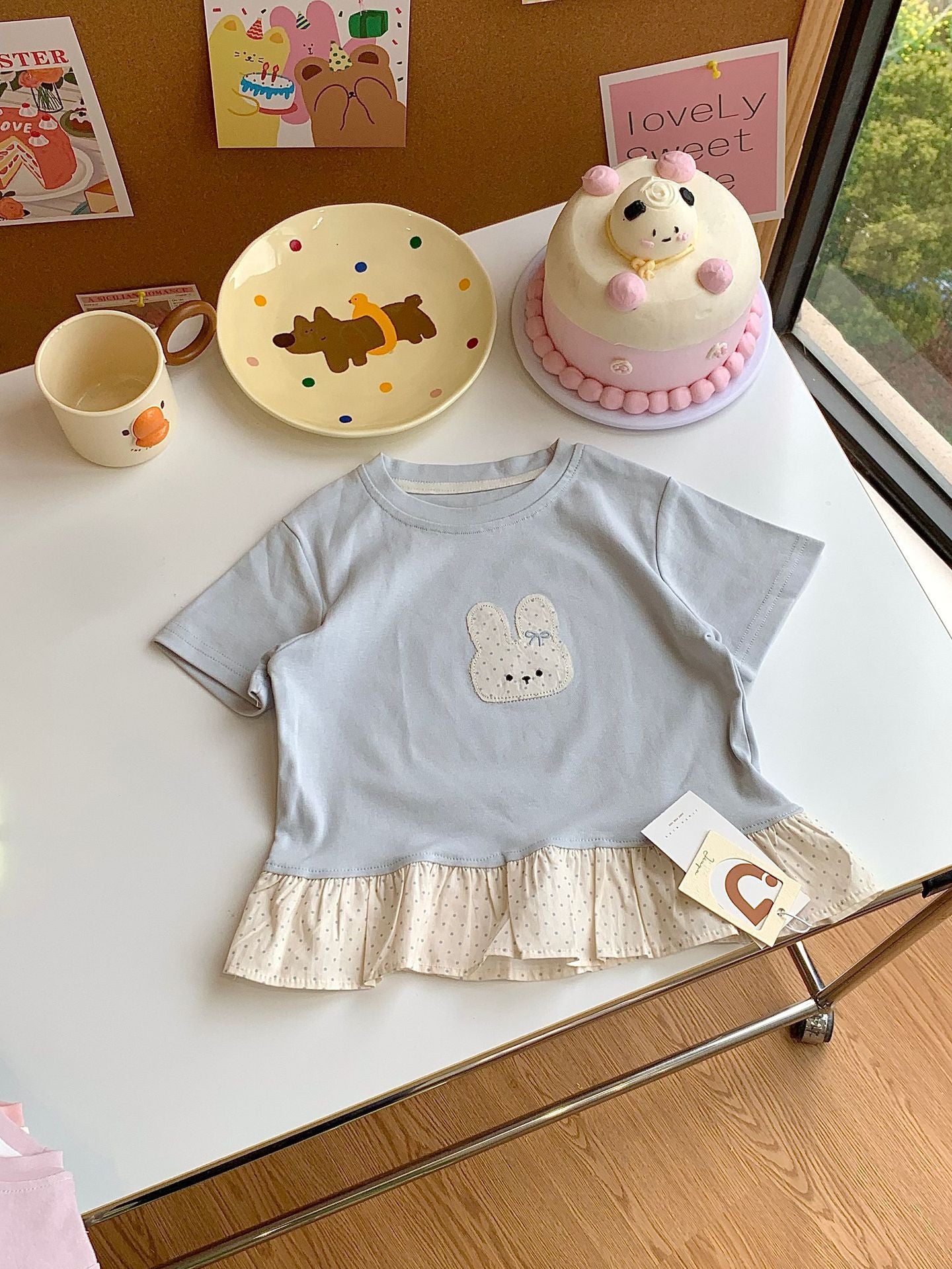 Summer Cartoon Printed Cotton Fashionable Short Sleeve Children's T-shirt