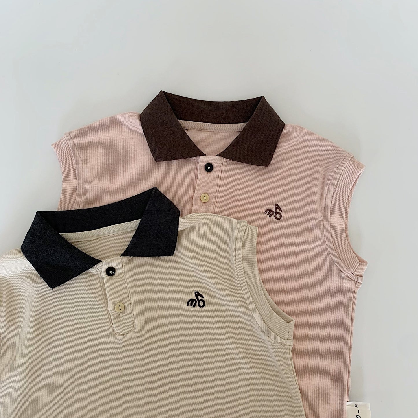 Children's Sleeveless Summer Solid Color Shirt Vest Children's T-shirt