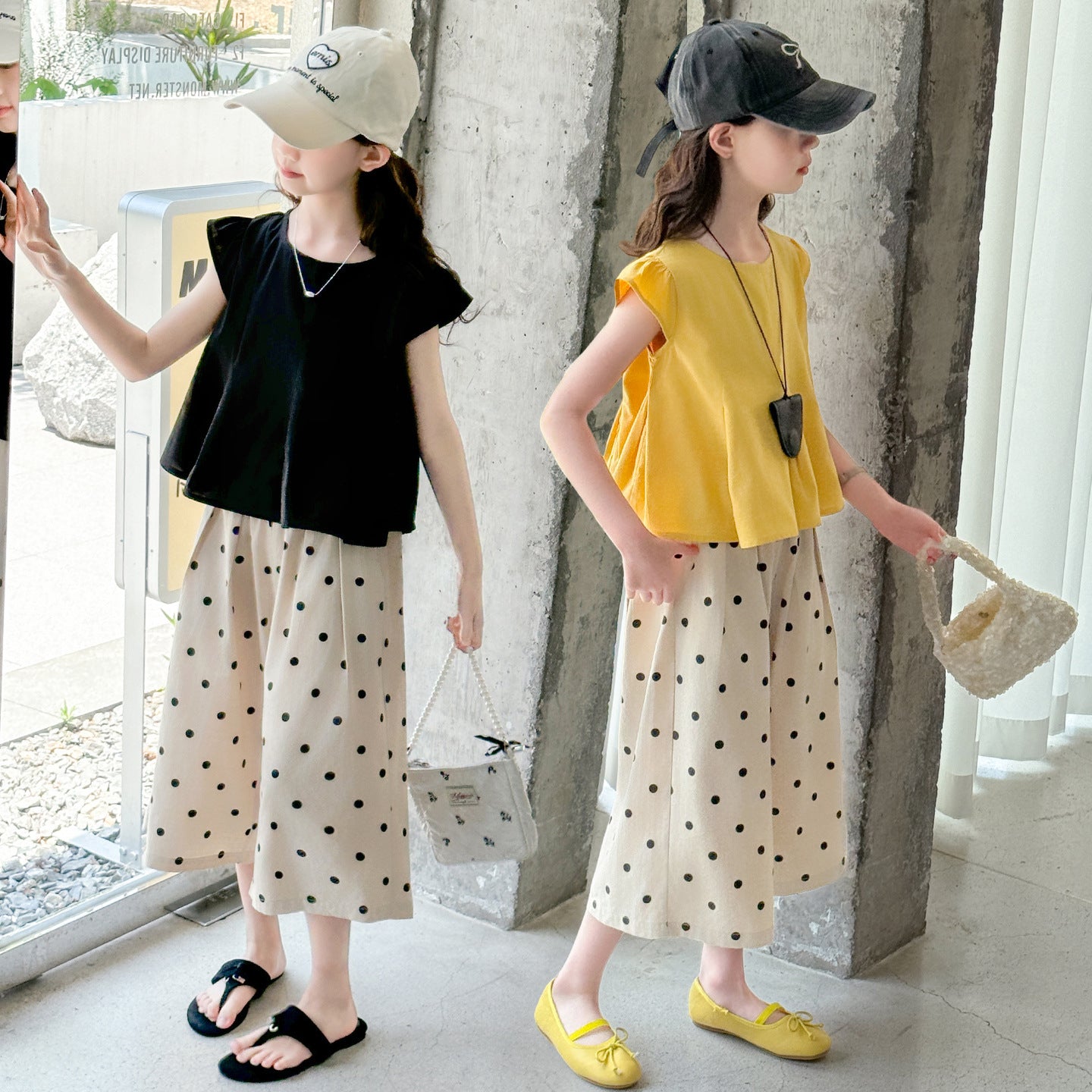 Children's Western Style Polka Dot Thin Wear Big Super Nice Children's Suit