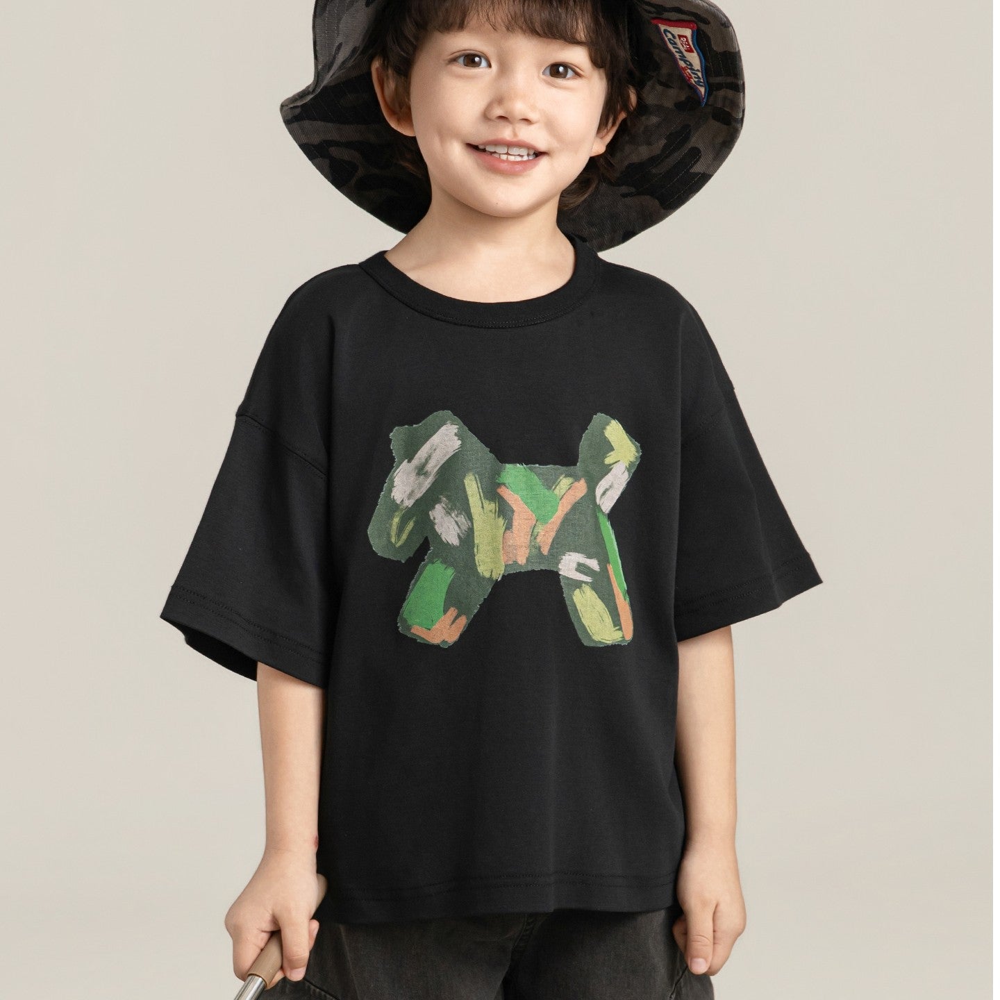 Cartoon Short Sleeve Summer Childlike Cute Pony Iti Printed Loose Children's T-shirt