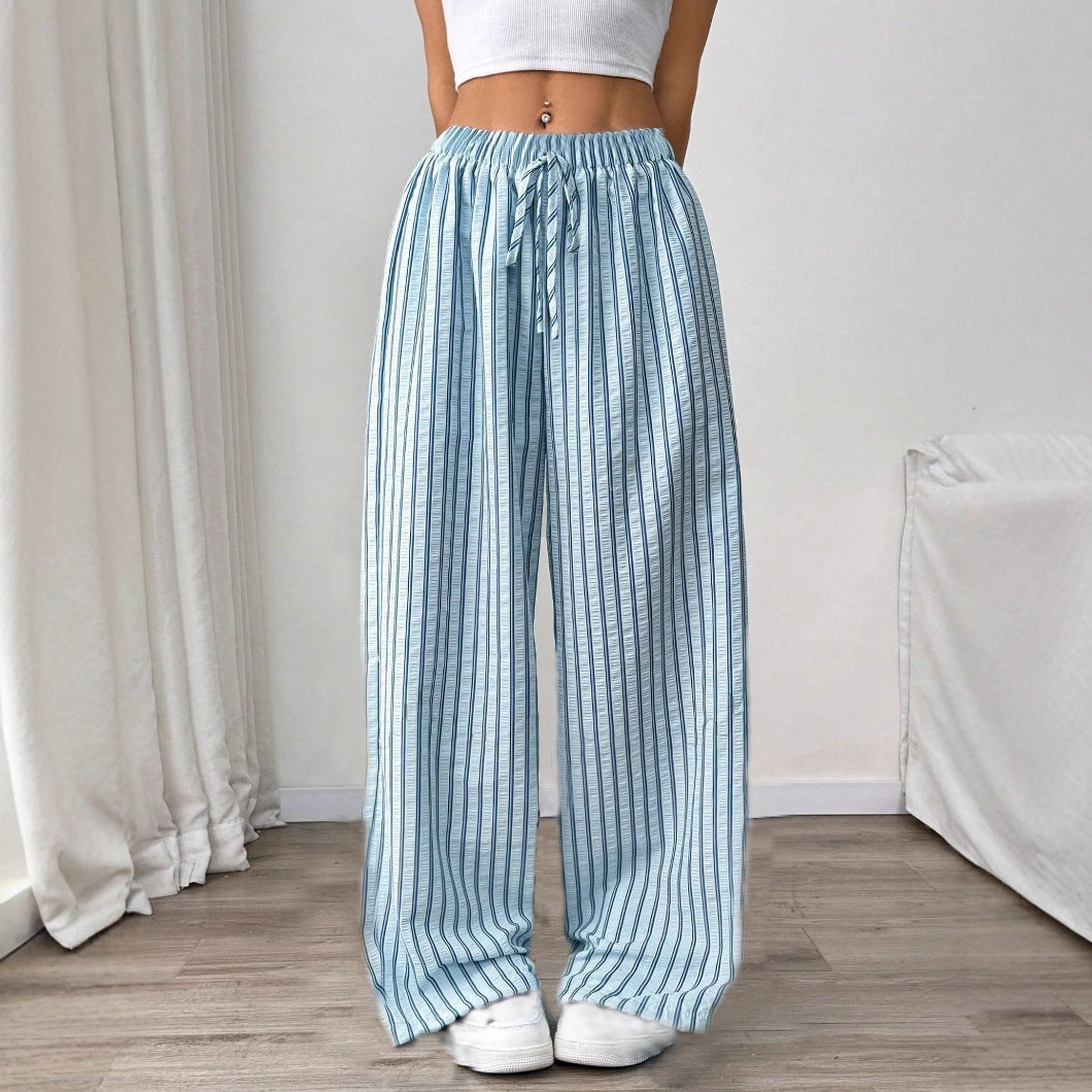 Trendy Popular Stylish Women's Striped Trousers Clothing