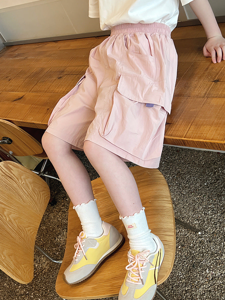 Children's Western Style Loose Shorts Big Middle Fifth Little Summer Children's Pants