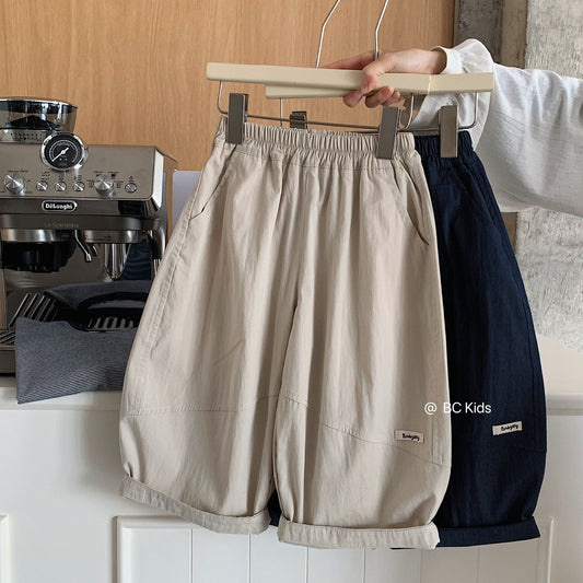 Children's Style Solid Color Loose Casual Fashionable Children's Pants