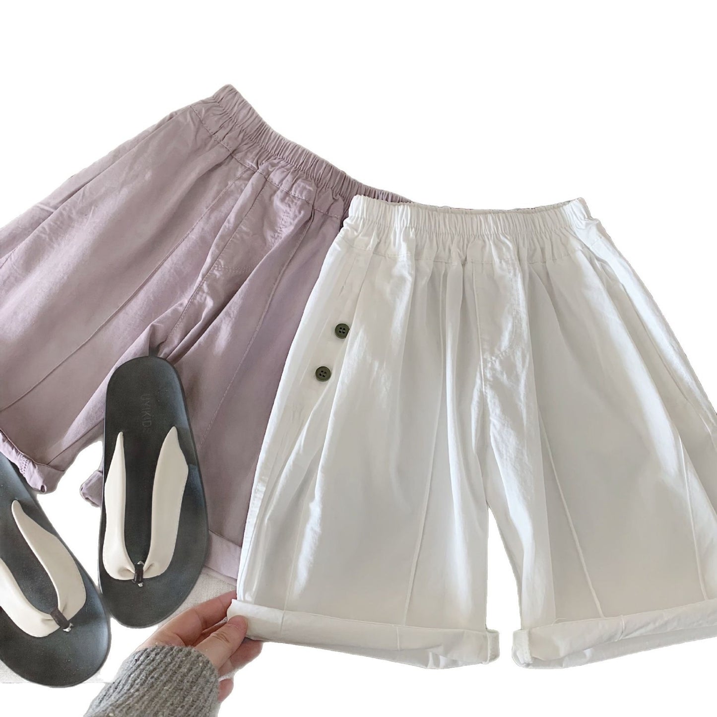 Children's Bermuda Shorts Summer Boys Solid Color Children's Pants