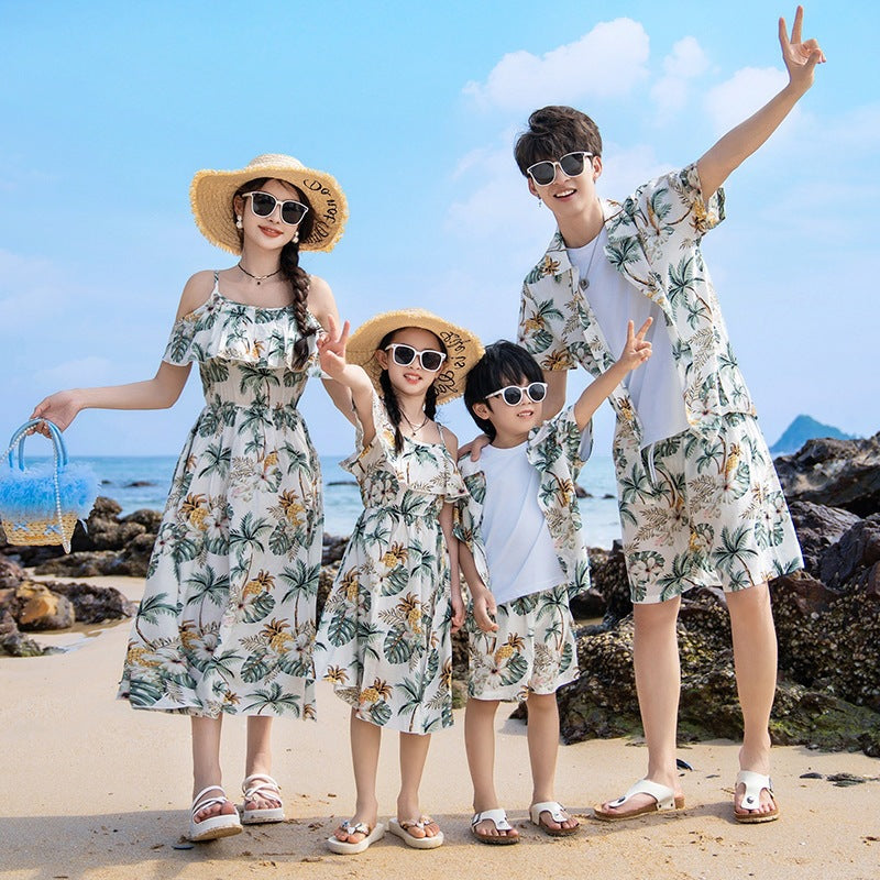 Dress Summer Beach Suitable For Graphy Western Parent-child Outfit