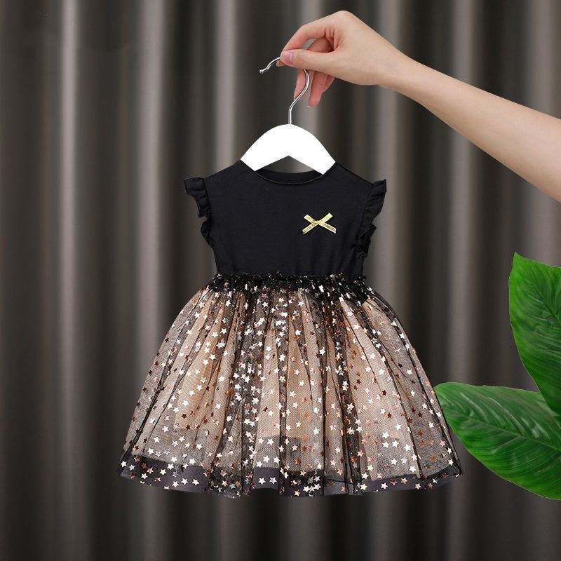 Children's Summer Korean Pettiskirt Super Fairy Little Mesh Children's Dress