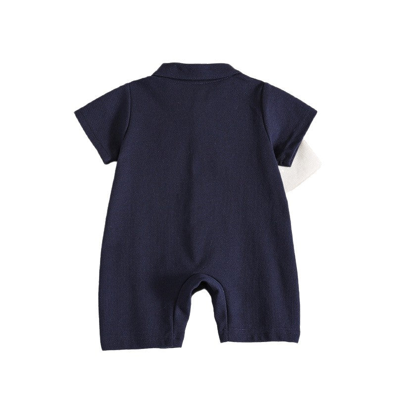 Western Style Born Infant Full Moon Going Jumpsuit, Climbing Suit