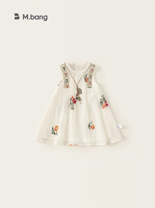 Children's Woven Clothing Skirt Ethnic Style Embroidered Children's Dress