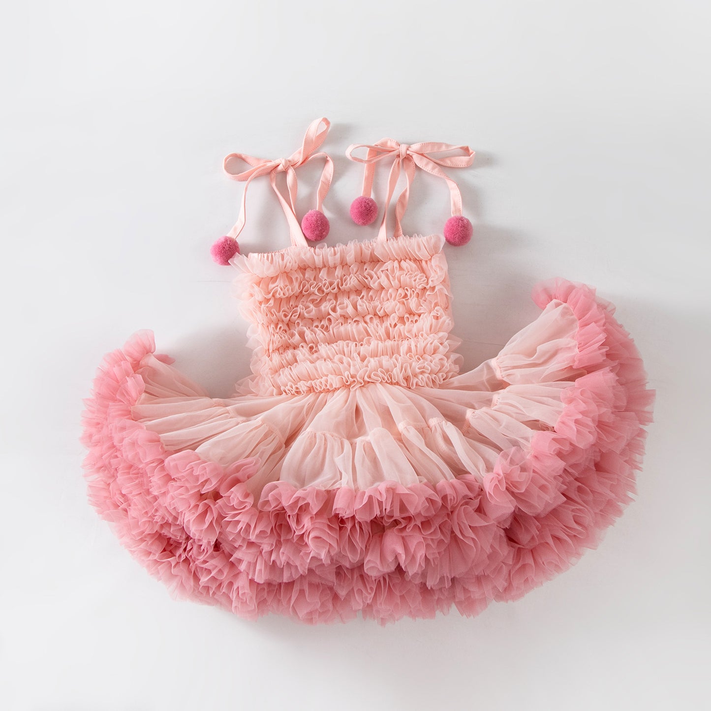 Children's Upgrade Super Fluffy Birthday Gifts One-piece Rainbow Children's Dress