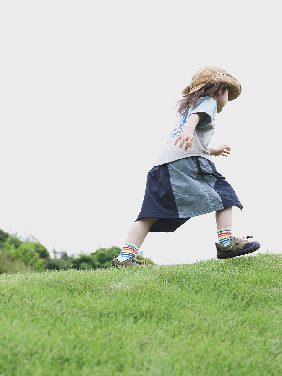 Children's Mountain Outdoor Style Raglan Sleeves Shirt Children's T-shirt