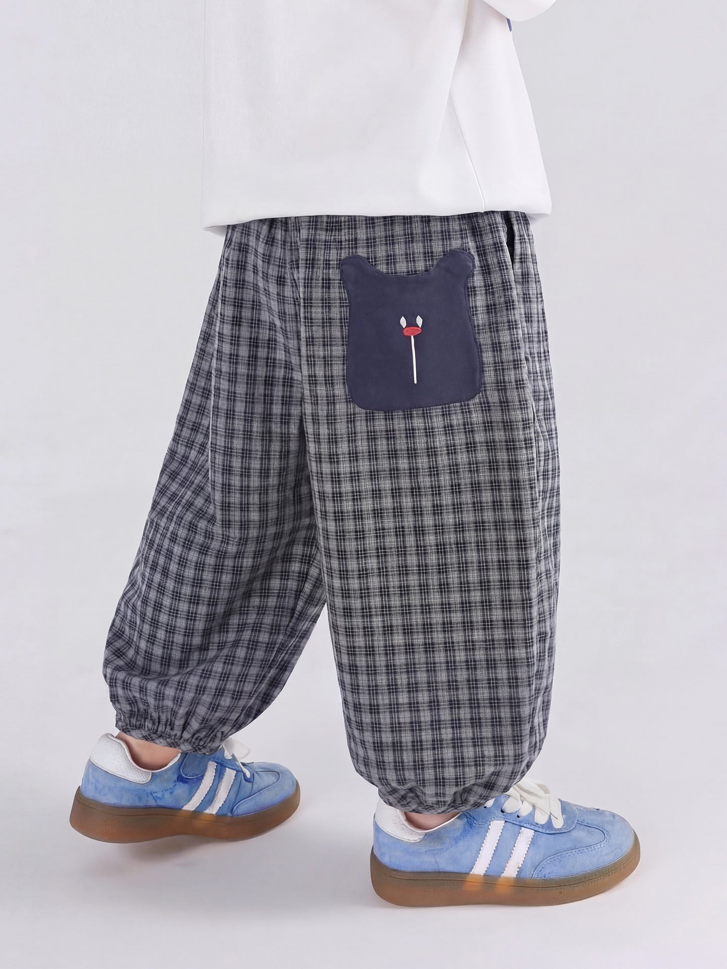Children's Anti Mosquito Summer Plaid Boys Thin Children's Pants