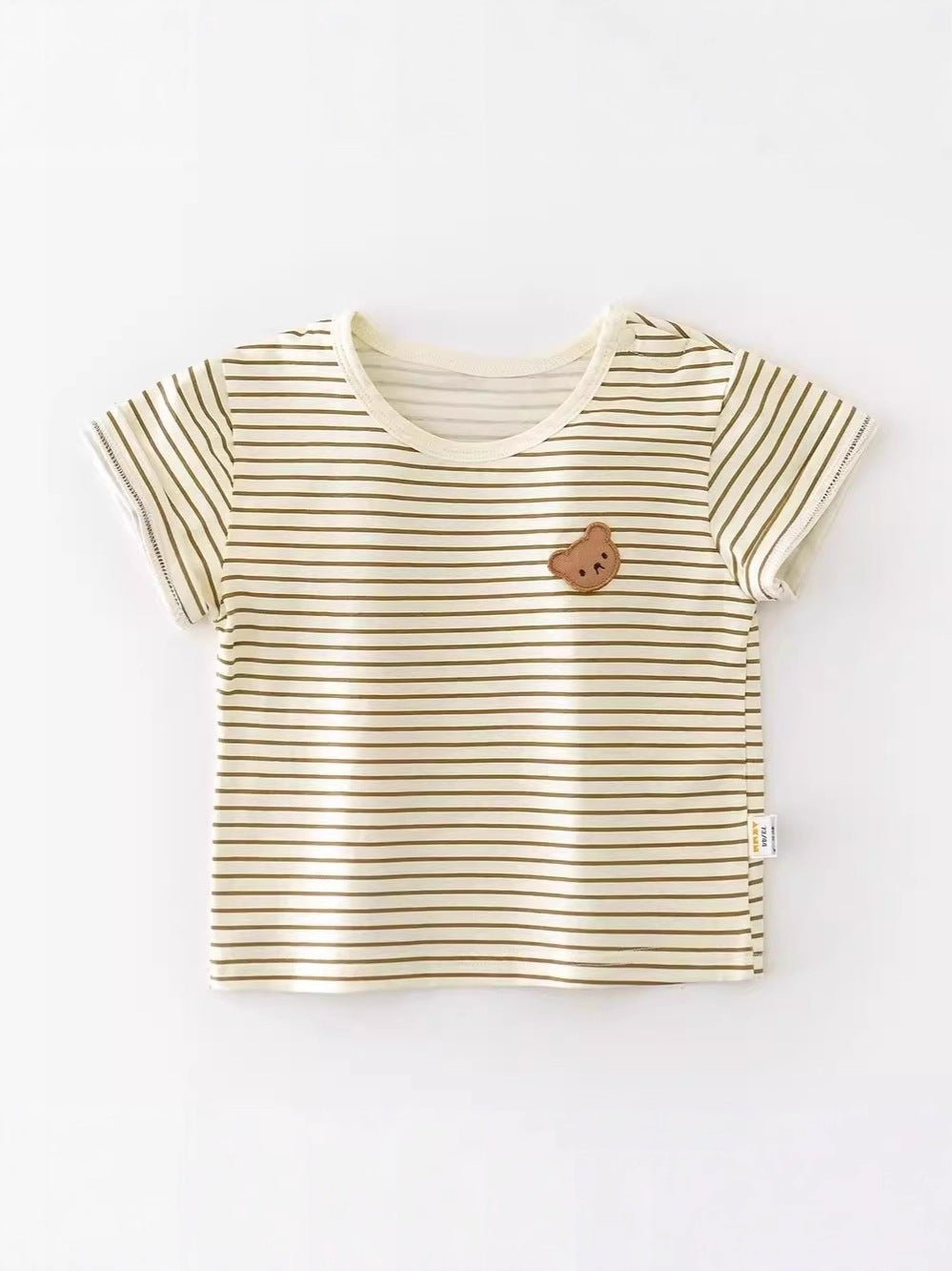 Summer Wear Boy Striped Short Sleeve Cute Suspender Pants Children's Suit