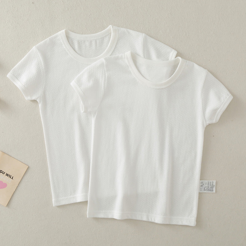 Children's Cotton Boys Summer Thin Vest Mesh Children's T-shirt