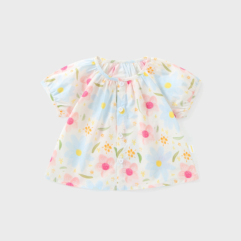 Children's Short Sleeve Top Summer Clothes Wear Shirt Soft Children's T-shirt