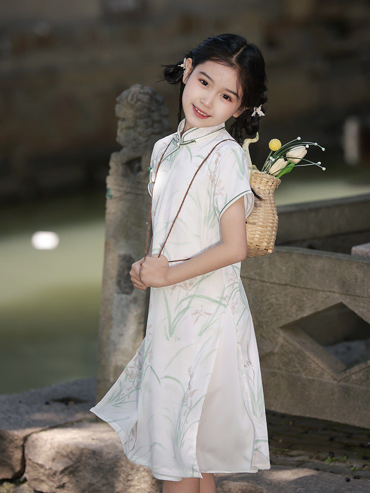 Cheongsam Dress Chinese Style Summer Light Parent-child Outfit