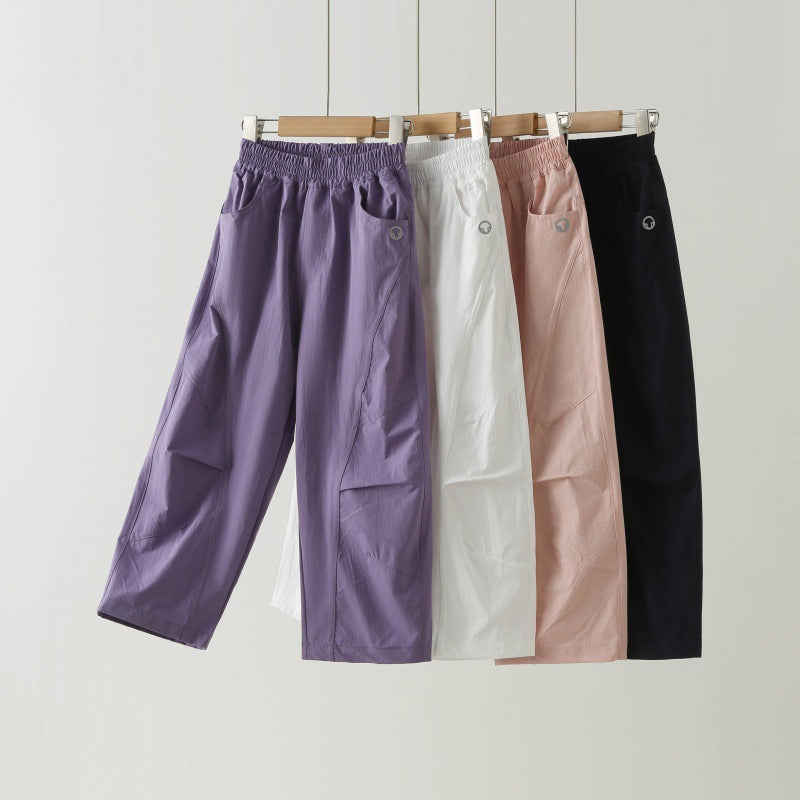 Children's Summer Cool Feeling Sport Thin Clothing Children's Pants