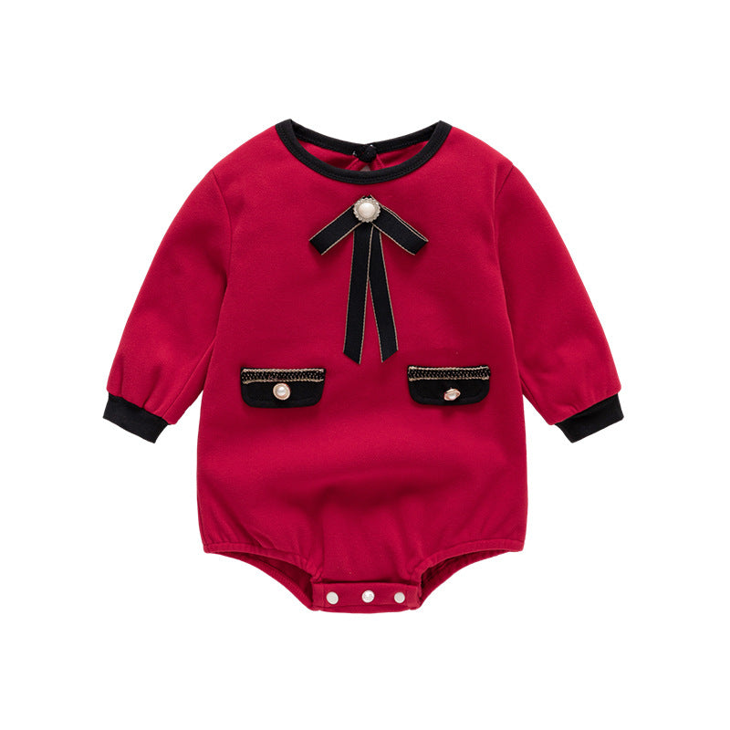 Classic Style Clothes Super Cute Warm Princess Born One Year Jumpsuit, Climbing Suit
