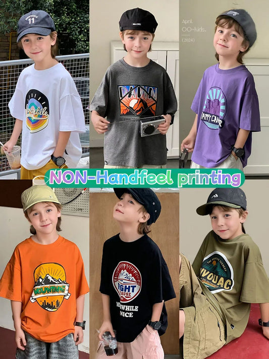 Children's Fashionable Clothing Boy's Summer Short Sleeve Children's T-shirt