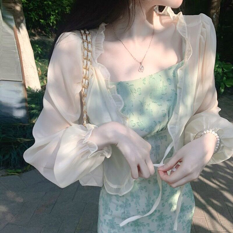 Women's Summer Shawl Outer Match Thin Long Sleeve Sun Protection Cardigans