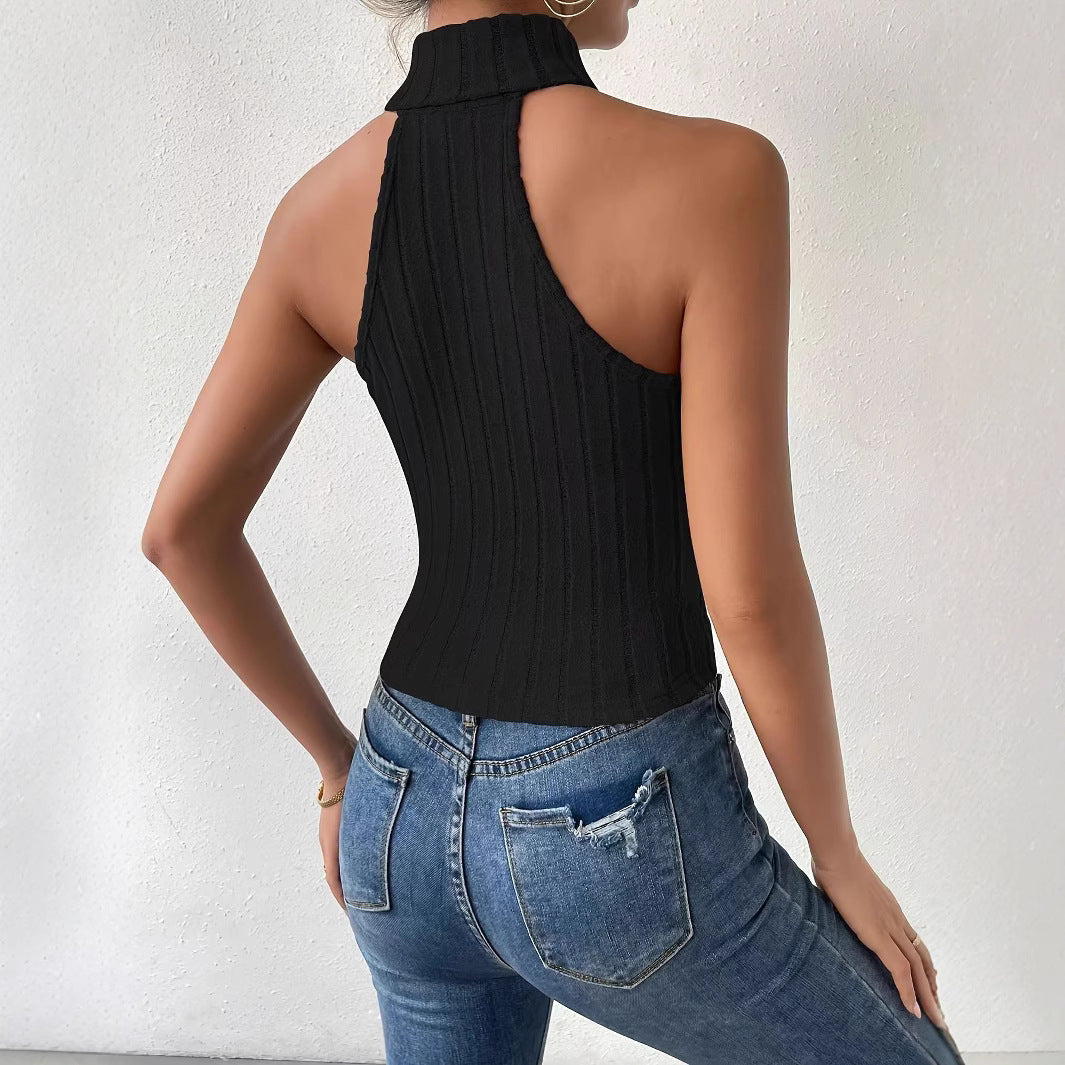 Women's Fashion Shirt Summer Sleeveless Slimming Tight Small Vest/suspenders/tube Top