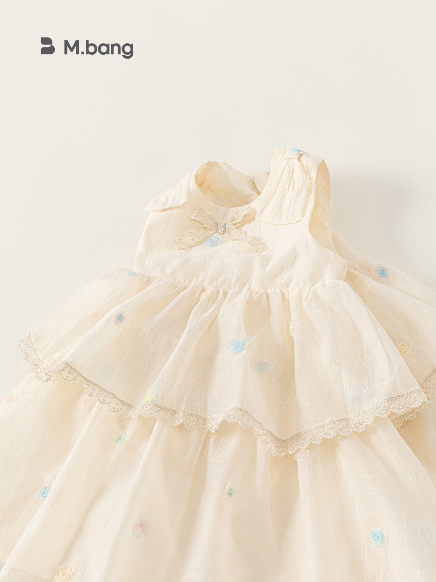 Children's Summer Sleeveless Vest Mesh Thin Princess Children's Dress