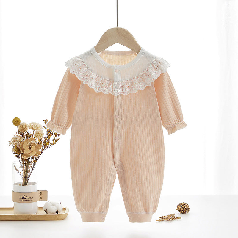 Long-sleeved Cotton Clothes Super Cute Princess Jumpsuit, Climbing Suit