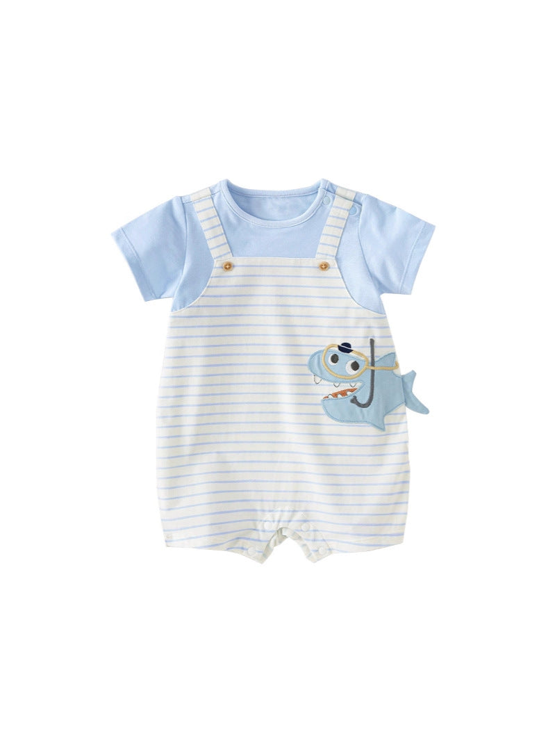 Clothes For Babies Summer Thin Boy Jumpsuit, Climbing Suit