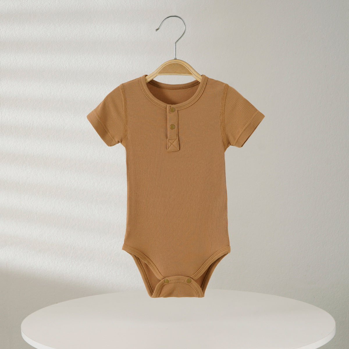 Infant Summer Short Sleeve Modal Infants Clothes Born Triangle Jumpsuit, Climbing Suit