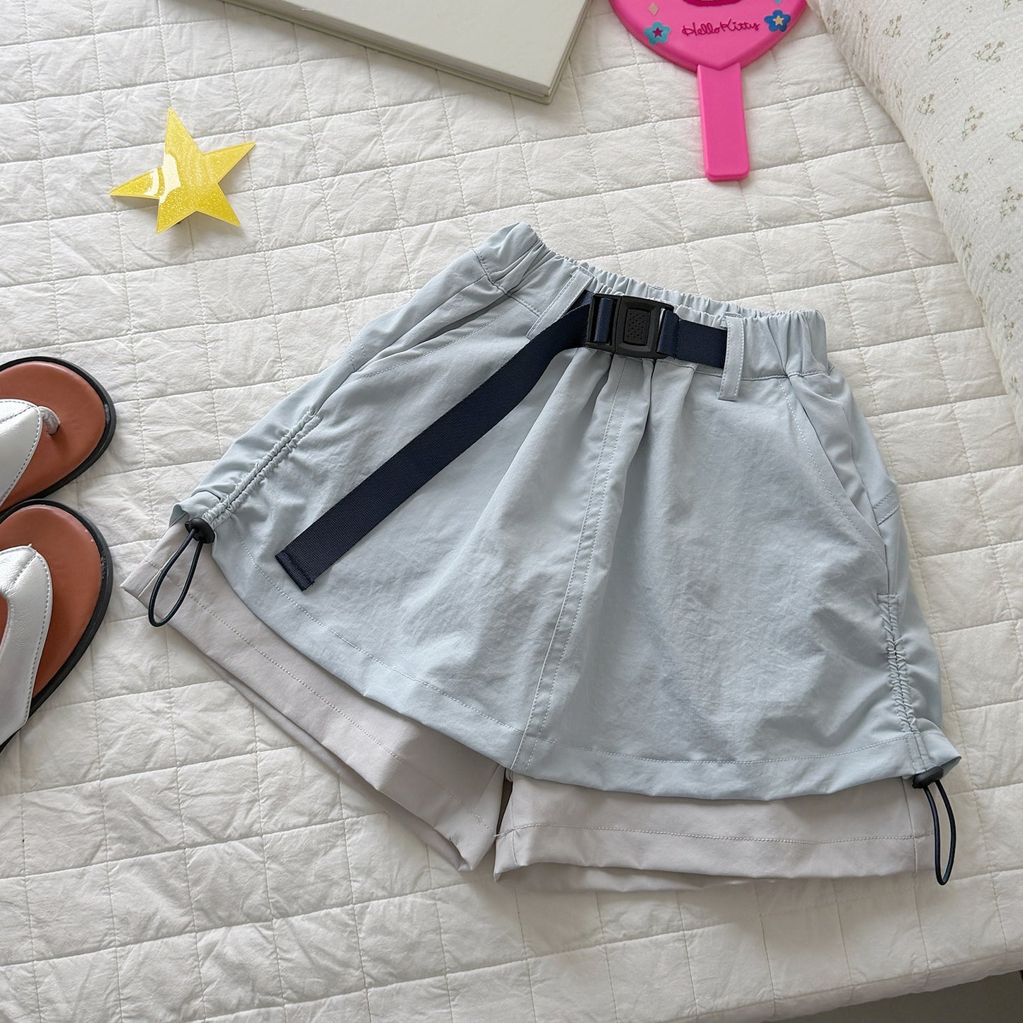 Women's Summer Shorts Outdoor Sun Protection Culottes Drawstring Children's Pants