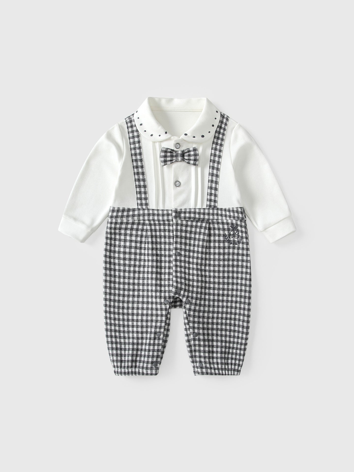 Clothing Boy Rompers Autumn Gentleman Fake Jumpsuit, Climbing Suit