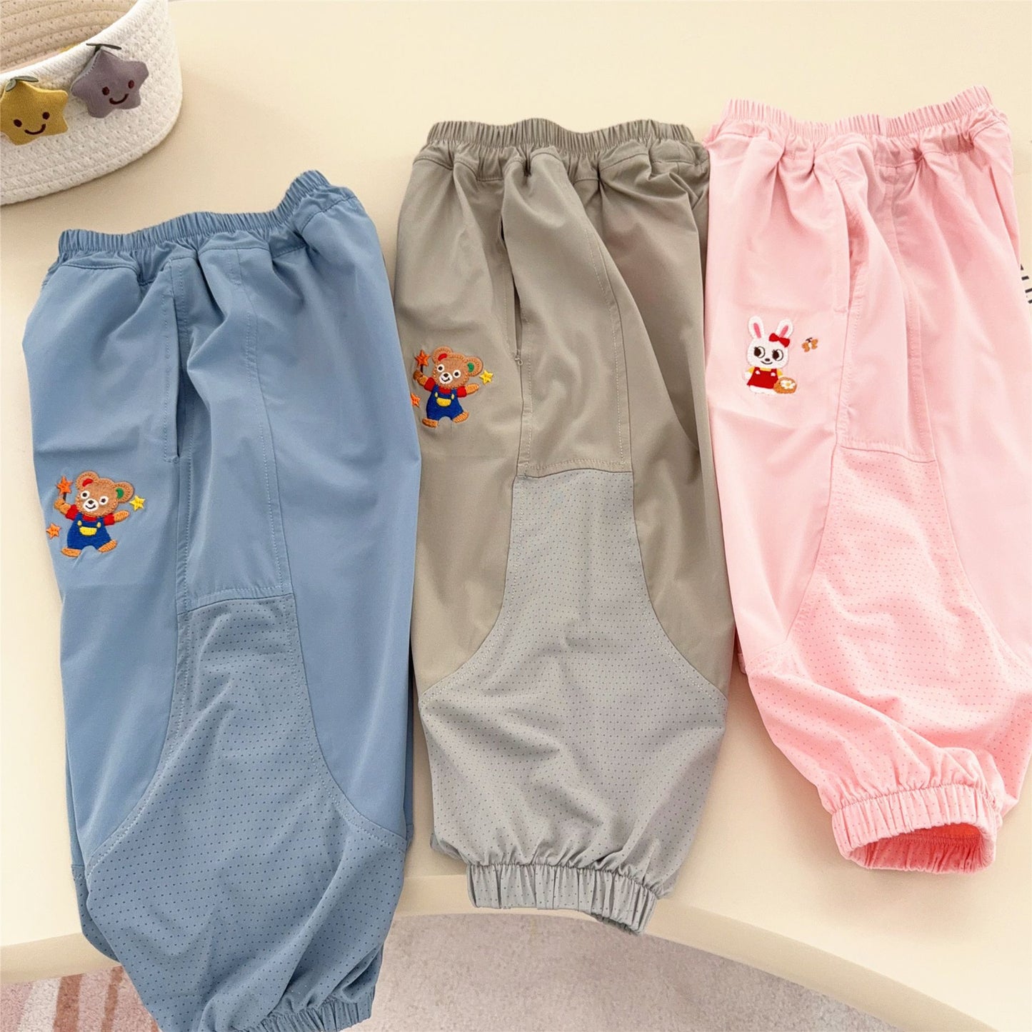 Women's & Men's Stretch Air Conditioning Mesh Cool Summer Thin Mosquito Children's Pants