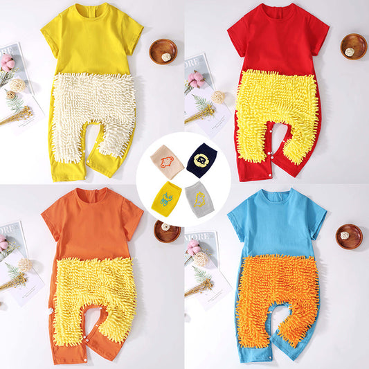Women's & Men's Mop Pure Cotton Jumpsuit Clothes Comfortable Jumpsuit, Climbing Suit