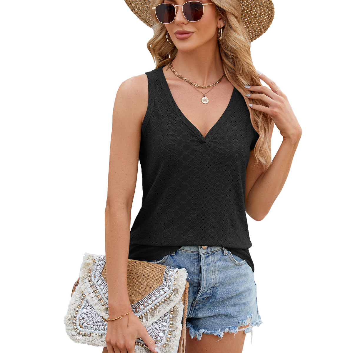 Attractive Women's Solid Color Loose Base Women's T-shirt