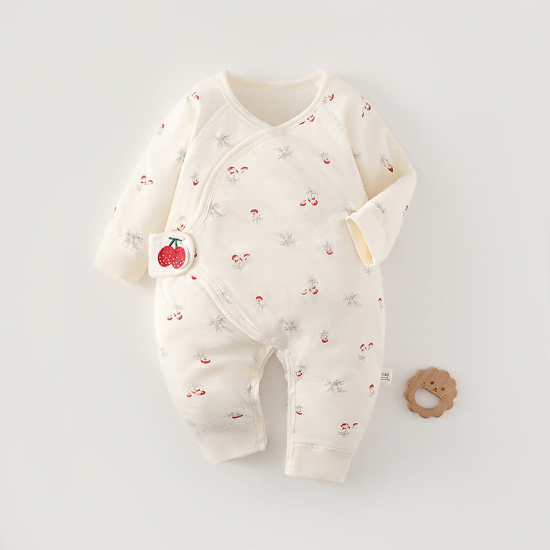 Rompers Quilted Seamless Romper Born Clothes Jumpsuit, Climbing Suit