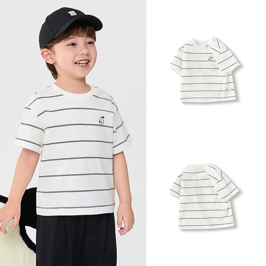 Children's Clothing Boys Short-sleeved Top Summer Moisture Children's T-shirt